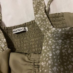 Abercrombie cinch front midi dress